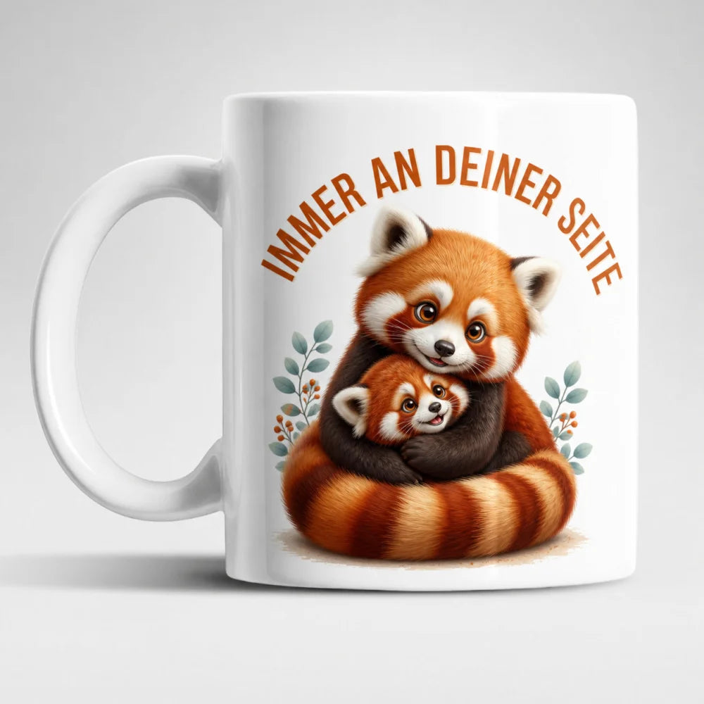 Immer an deiner Seite Tasse 325 ml Keramik Tiermotiv Geschenkidee Bunt - WS-Trend.de