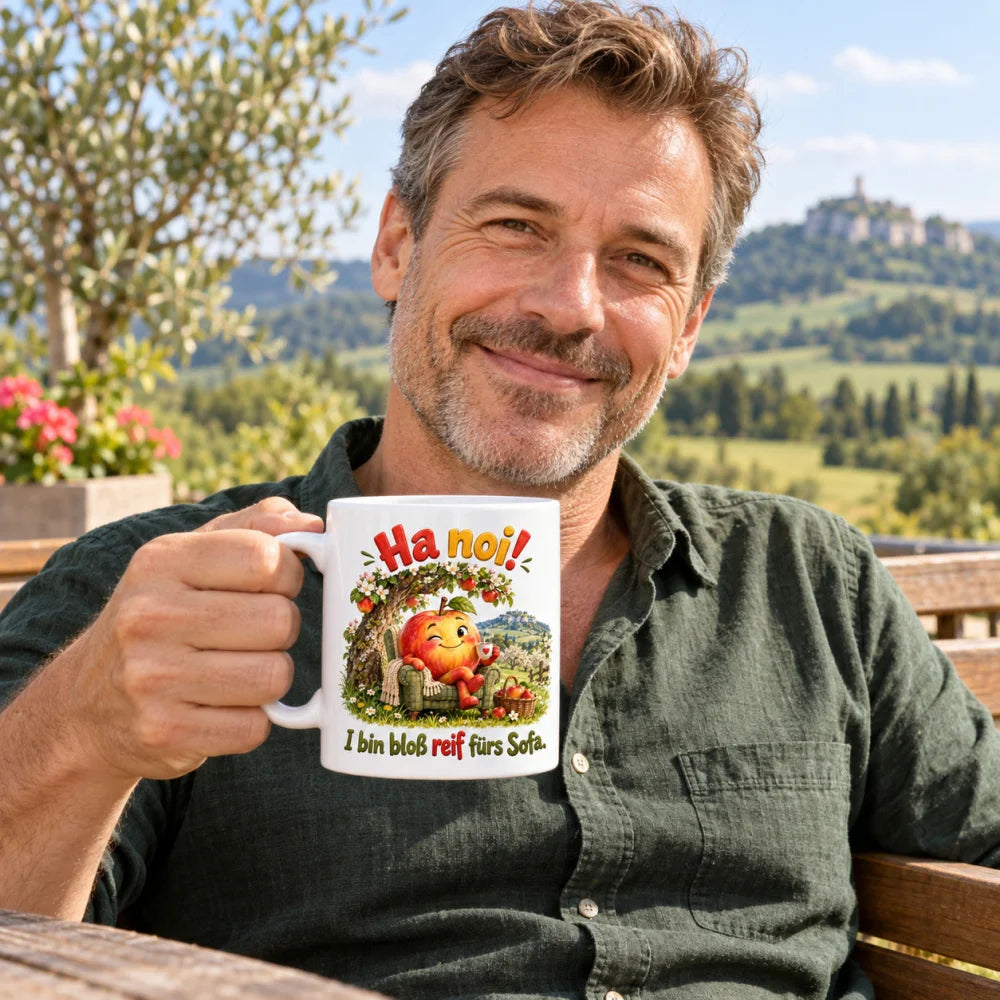 WS-Trend Streuobst Apfel Tasse Schwaben Spruch Keramik 330 ml Geschenk - WS-Trend.de