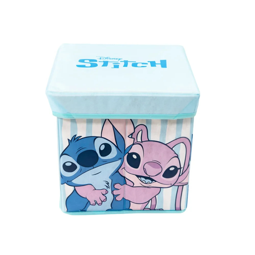 Disney Lilo und Stitch Angel Kinder Spielzeugkorb mit Deckel 30x30x30 cm - WS-Trend.de
