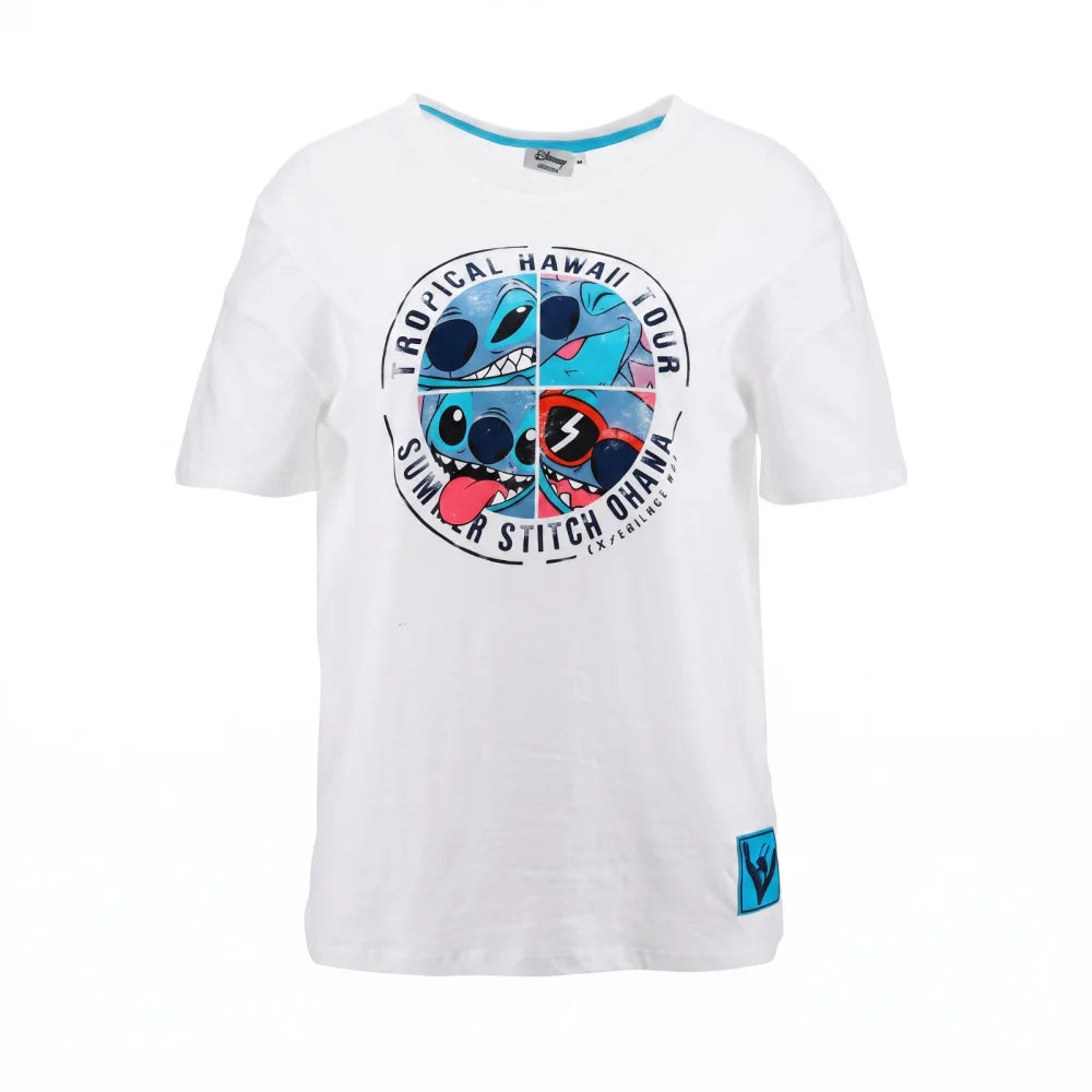 Print-Shirt Disney Stitch Damen kurzarm Shirt T-Shirt Gr. S-XL 100% Baumwolle - WS-Trend.de