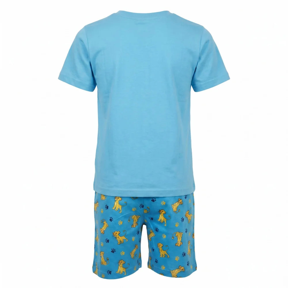 König der Löwen Simba Kinder kurzarm Schlafanzug Pyjama 98 -128 Baumwolle - WS-Trend.de