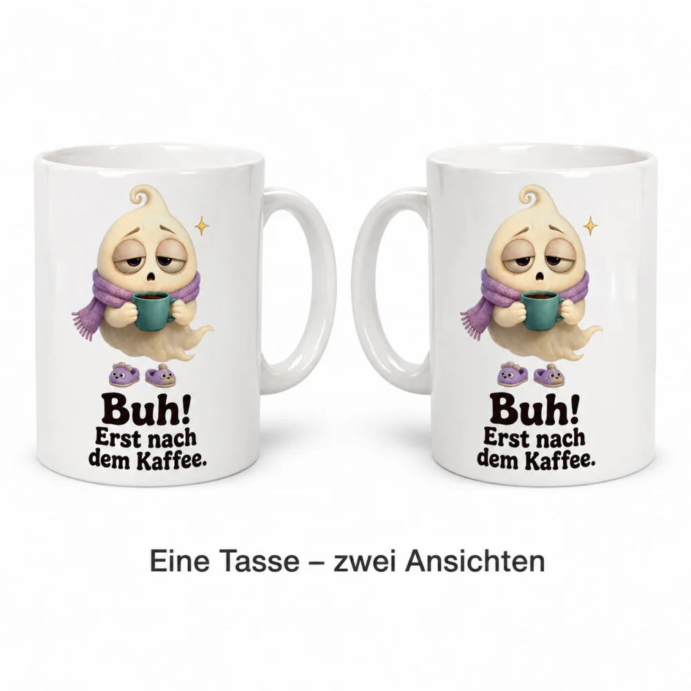 Kaffeegeist Kaffeetasse - lustiger Spruch - 330 ml beidseitig bedruckt - WS-Trend.de