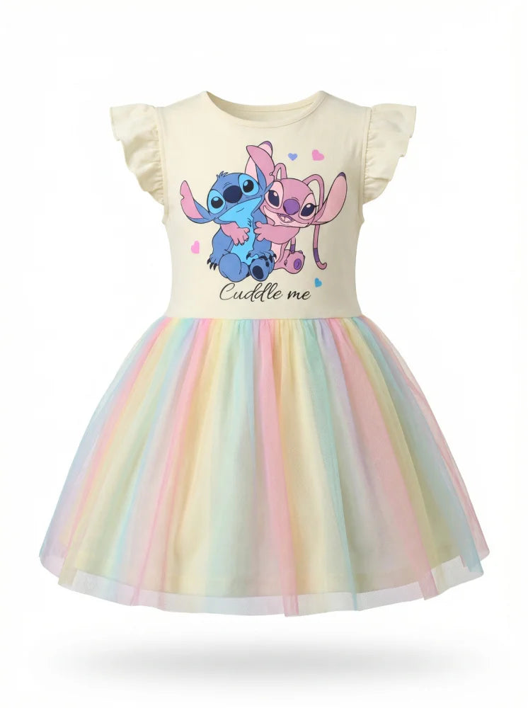 Disney Lilo und Stitch Kinder Mädchen Sommerkleid Kleid Gr 98-128 Baumwolle - WS-Trend.de