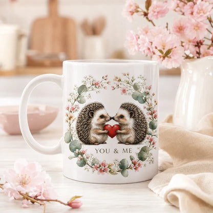Liebestasse Tiermotiv - Kaffeetasse Geschenk fuer Partner 330 ml weiss - WS-Trend.de