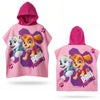 PAW Patrol Kinder Mädchen Mikrofaser Poncho Badetuch Badeponcho 55x110 cm