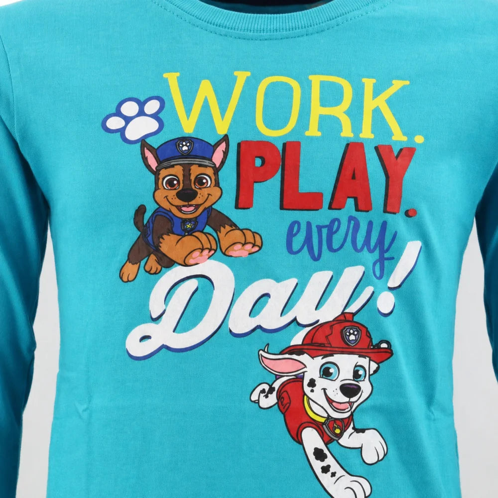 Paw Patrol Jungen Kinder langarm Shirt Langarmshirt 100% Baumwolle - WS-Trend.de