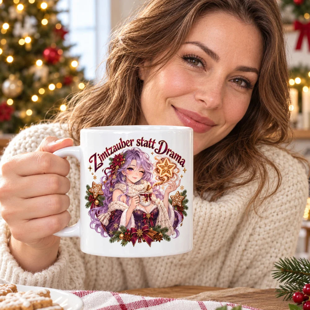 WS-Trend Zimtzauber Anime Tasse Keramik 330 ml mit Spruch als Geschenk - WS-Trend.de