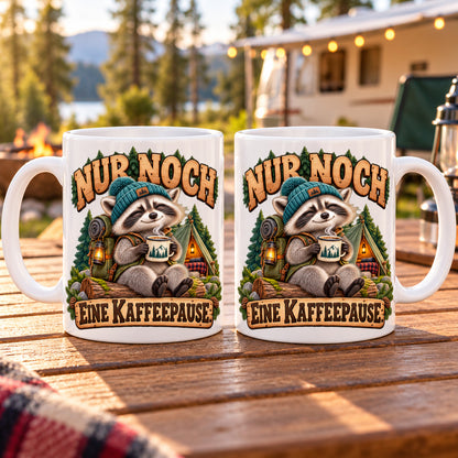 Camping Tasse Spruch Keramik 330 ml Geschenk Camper Wohnmobil Urlauber