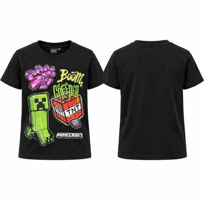 Minecraft Creeper TNT T-Shirt schwarz - WS-Trend.de