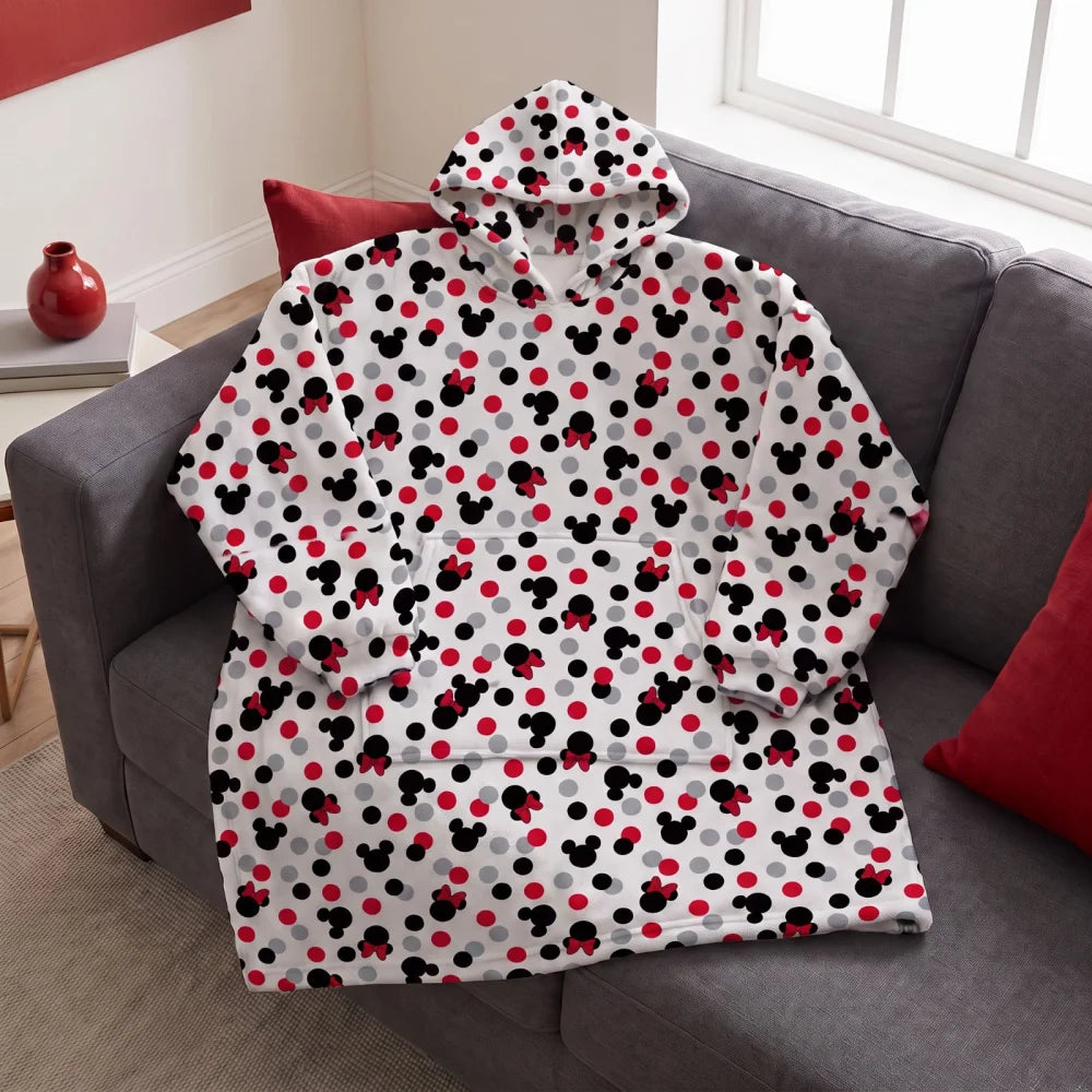 Disney Mickey und Minnie Kuschelponcho mit Kapuze Tasche S-L - WS-Trend.de