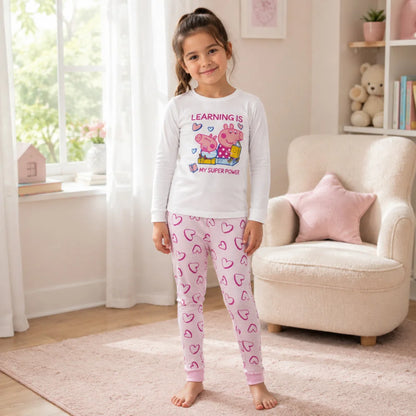 Peppa Wutz Pig Kinder Mädchen Schlafanzug Pyjama Gr. 116 - WS-Trend.de