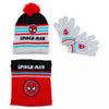 Spider-Man Winterset mit Bommelmütze, Loop und Handschuhen, 53/54