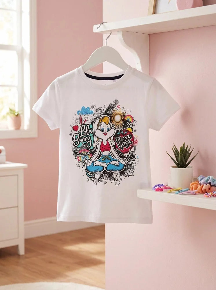 Looney Toons TAZ oder Lola Bunny Kinder Mädchen T-Shirt Kurzarm Shirt - WS-Trend.de