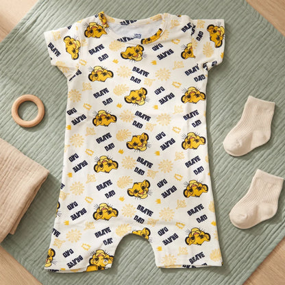 König der Löwen Simba Baby Kurzarm Strampler Schlafanzug 62 bis 80 - WS-Trend.de