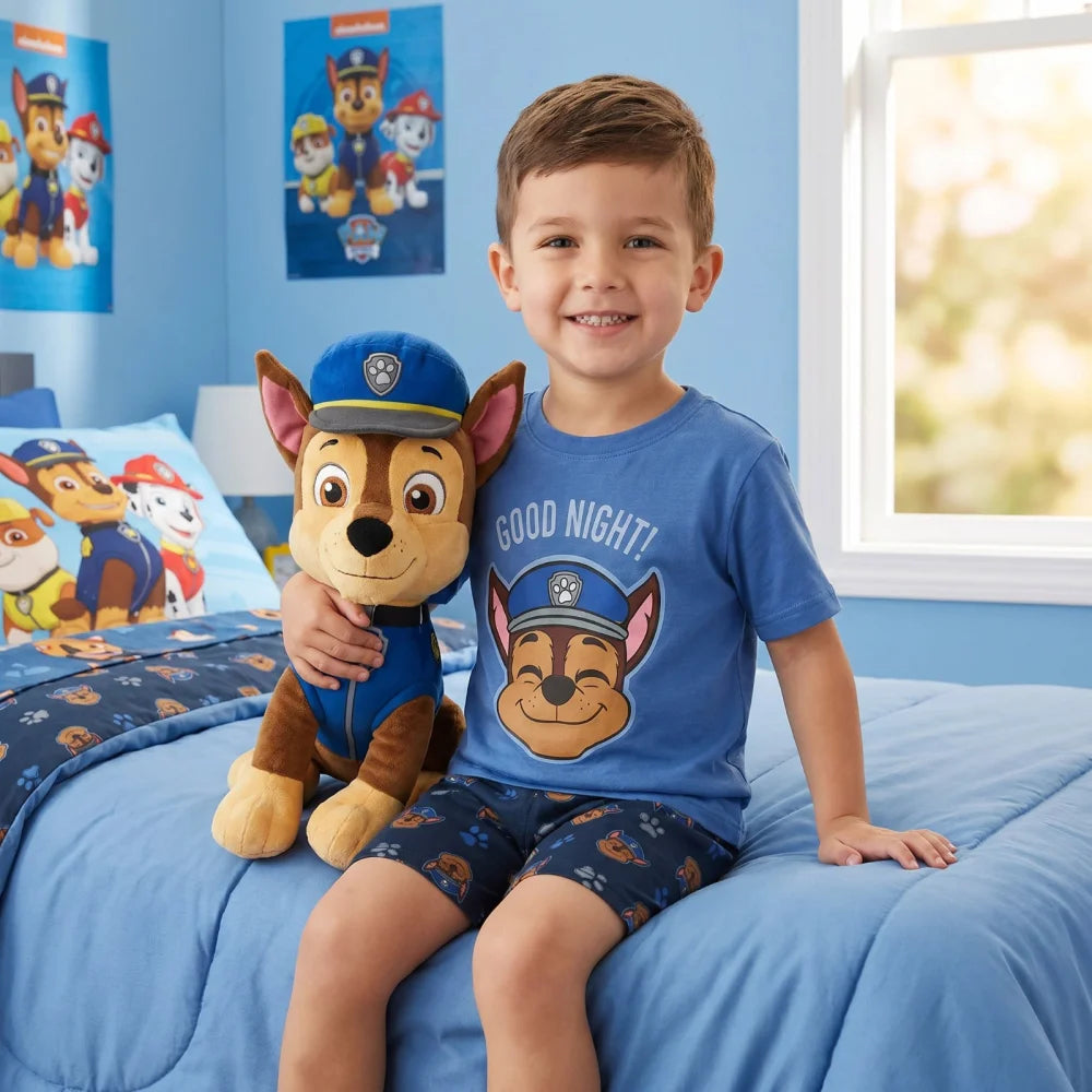 Paw Patrol Jungen Schlafanzug Pyjama Shirt Shorts Gr. 98-128 Baumwolle - WS-Trend.de