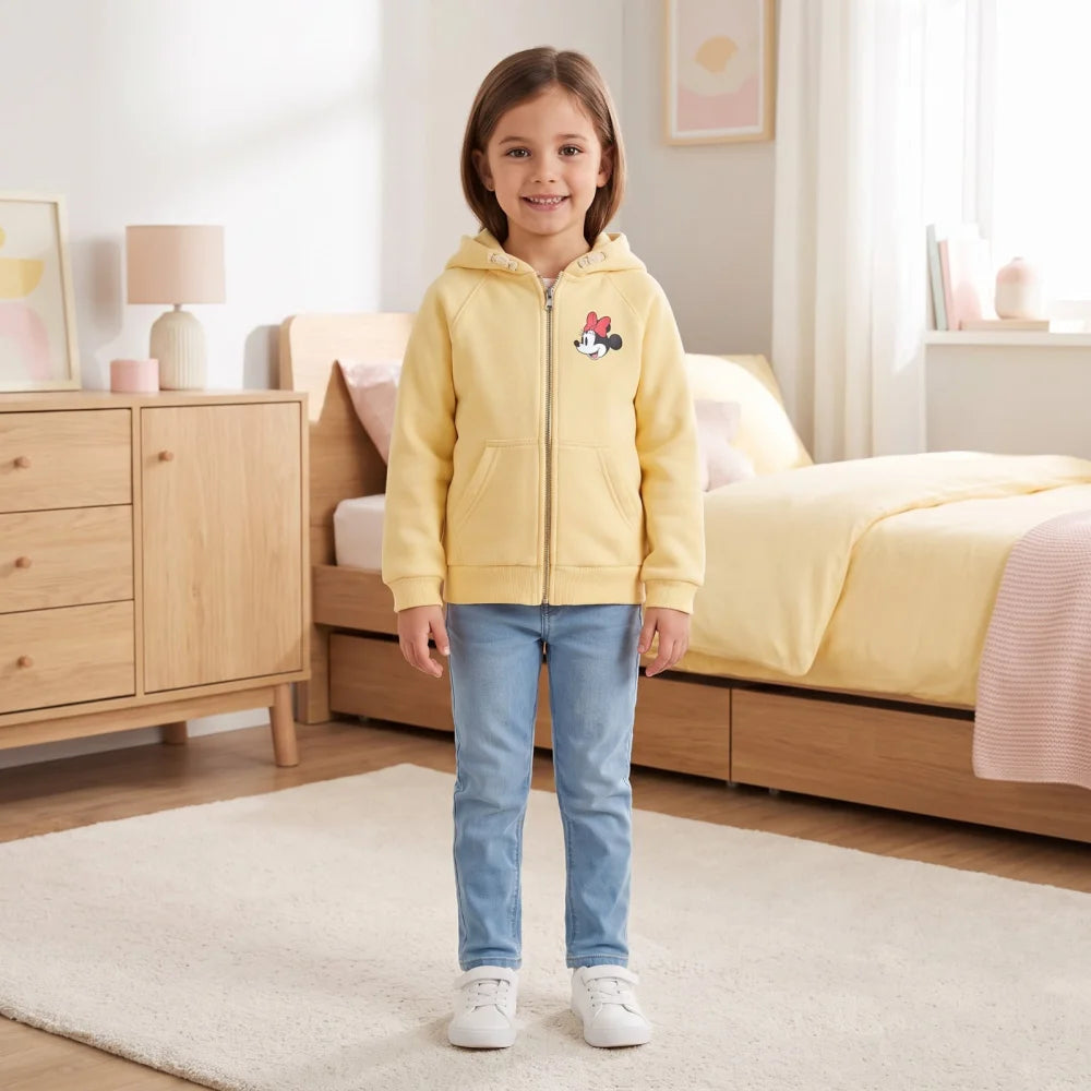 Kapuzenpullover Disney Minnie Maus Kinder Pullover Hoodie Kapuze Gr. 110-122 - WS-Trend.de