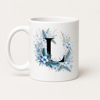 Winter Tasse A-Z Buchstaben 325 ml Keramik Geschenkidee personalisiert - WS-Trend.de