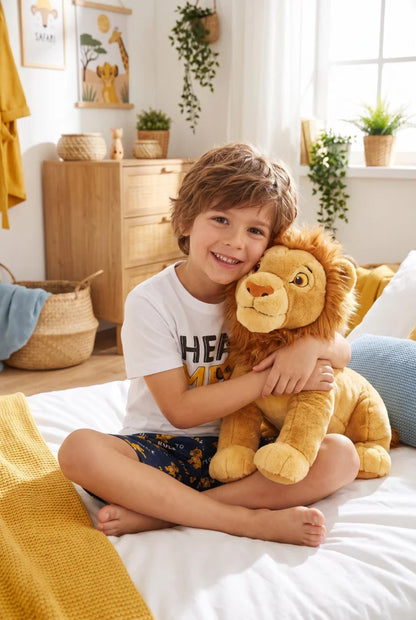 König der Löwen Simba Kinder Schlafanzug Pyjama kurzarm 98 -128 Baumwolle - WS-Trend.de
