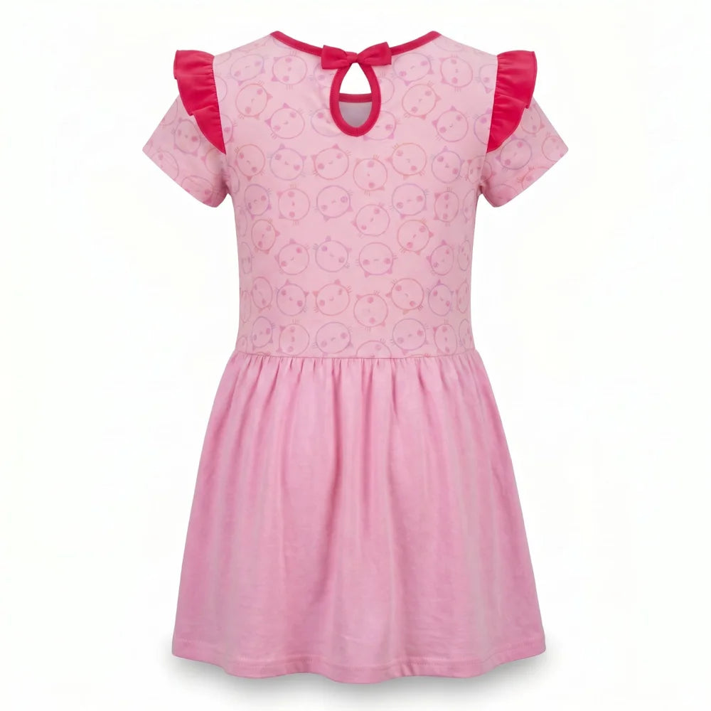 Gabbys Dollhouse Kinder Mädchen kurzarm Kleid Sommerkleid Gr. 98-128 Baumwolle - WS-Trend.de
