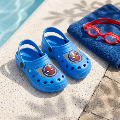 Marvel Spiderman Jungen Clogs - Kinder Sandalen Badeschuhe Latschen Gr. 24-25 - WS-Trend.de