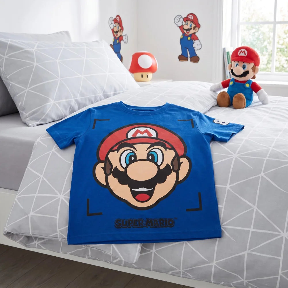 Super Mario Kinder T-Shirt Kurzarm Shirt Gr.98 Luigi Cooper Toady Bowser - WS-Trend.de