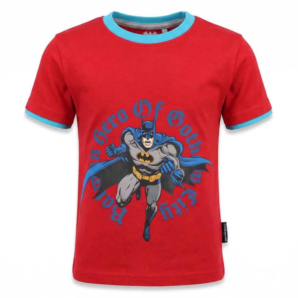 DC Comics Batman Kinder Jungen T-Shirt Kurzarm Shirt 140 - 152 Baumwolle - WS-Trend.de