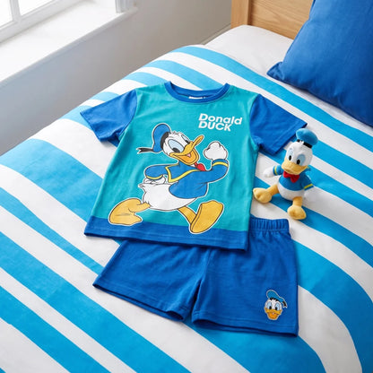 Print-Shirt Disney Donald Duck Kinder Jungen Sommerset Shorts plus T-Shirt - WS-Trend.de
