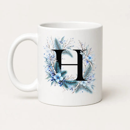 Winter Tasse A-Z Buchstaben 325 ml Keramik Geschenkidee personalisiert - WS-Trend.de