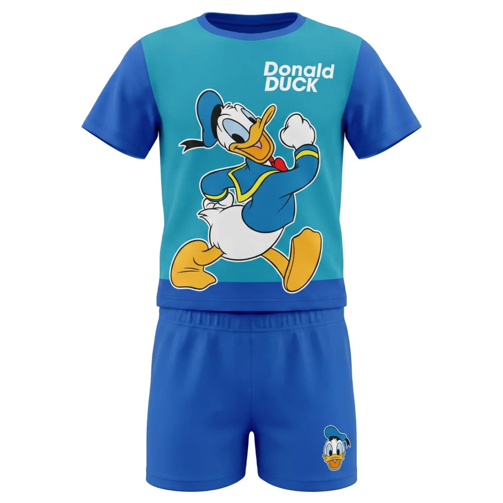 Print-Shirt Disney Donald Duck Kinder Jungen Sommerset Shorts plus T-Shirt - WS-Trend.de