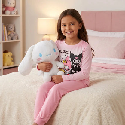 Hello Kitty Kinder Mädchen Schlafanzug Pyjama Shirt Hose Gr. 98-116 Baumwolle - WS-Trend.de