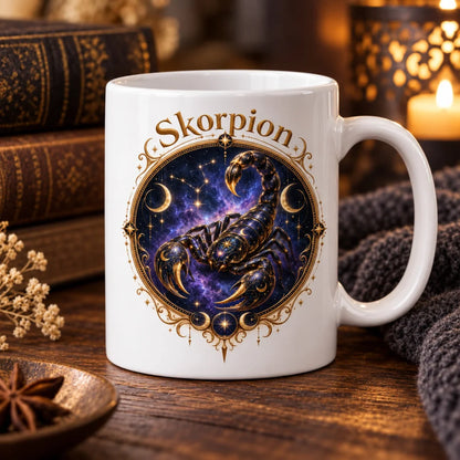 WS-Trend Sternzeichen Tasse Skorpion mystisch Keramik 330 ml Geschenk - WS-Trend.de