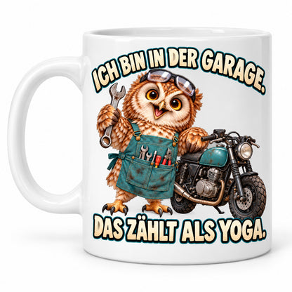 Motorrad Tasse Spruch Keramik 330ml Biker Geschenk beidseitig bedruckt