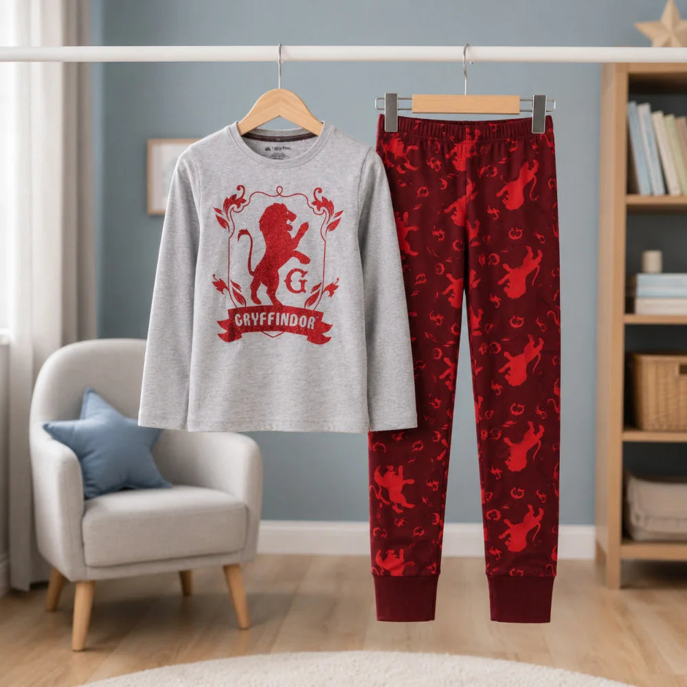 Harry Potter Gryffindor Slytherin Mädchen Pyjama - WS-Trend.de