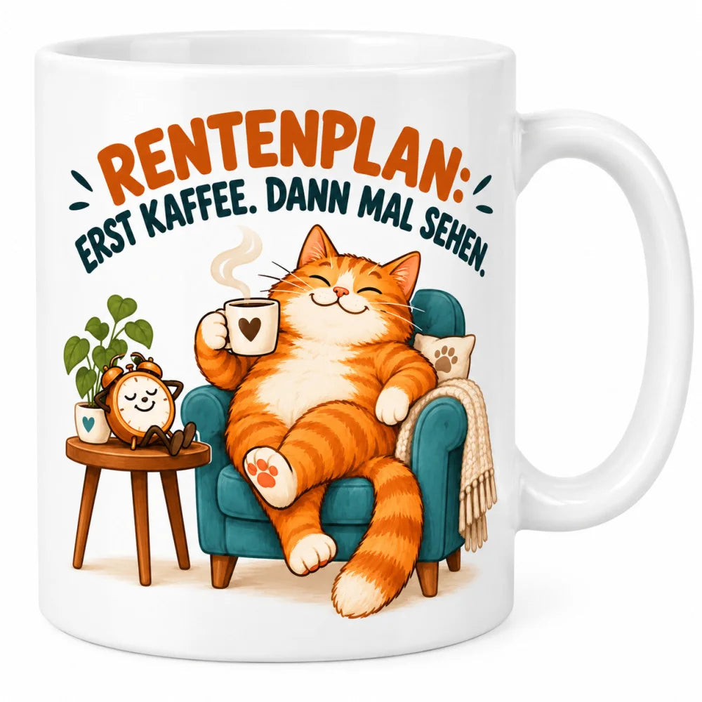 WS-Trend Rente Tasse Keramik 330 ml Spruch Geschenk 10 Motive zur Wahl - WS-Trend.de