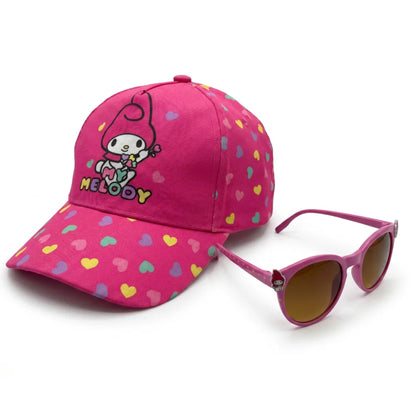 Hello Kitty Melody Kinder Basecap Baseball Kappe und Sonnenbrille Gr. 52-54 - WS-Trend.de