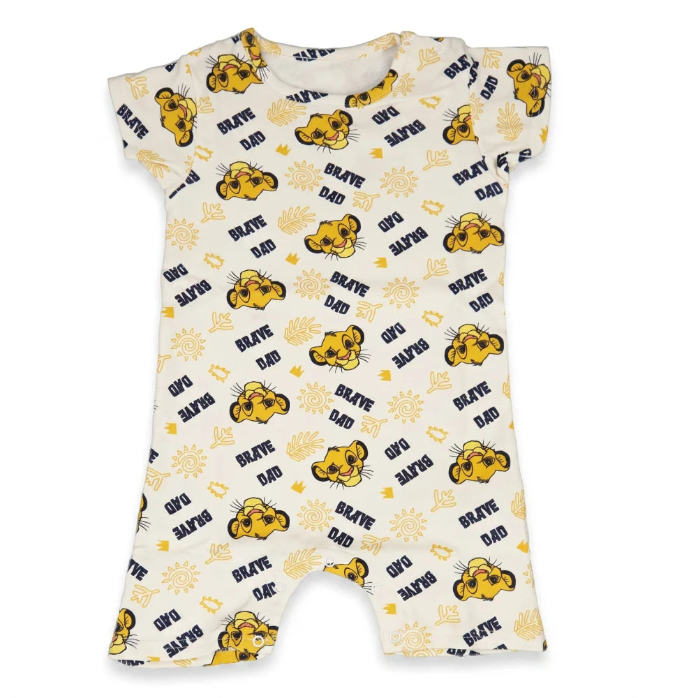 König der Löwen Simba Baby Kurzarm Strampler Schlafanzug 62 bis 80 - WS-Trend.de
