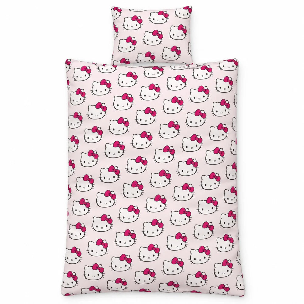 Hello Kitty Wendebettwäsche rosa 135-140x200 + 65x65 cm - WS-Trend.de