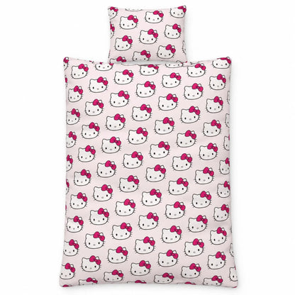 Hello Kitty Wendebettwäsche rosa 135-140x200 + 65x65 cm - WS-Trend.de