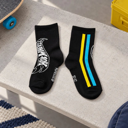 Hot Wheels Kindersocken 2 Paar Rot/Schwarz Größen 23–34 - WS-Trend.de