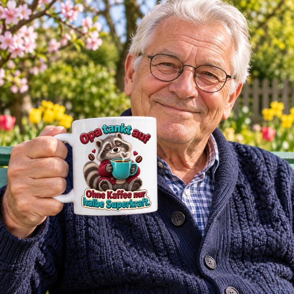 WS-Trend Kaffeeopa Tasse Keramik 330 ml Geschenkidee für den Großvater - WS-Trend.de