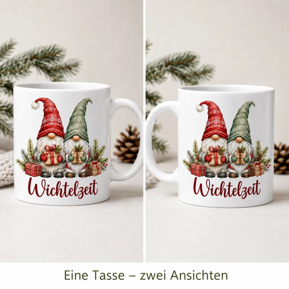 Wichtel Weihnachtstasse - Geschenk zu Weihnachten - aus Keramik 330 ml - WS-Trend.de