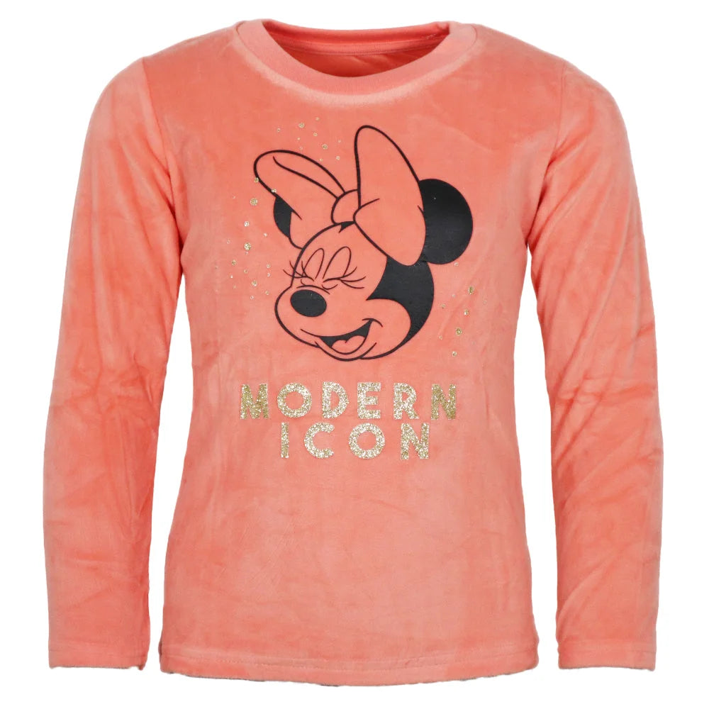Disney Minnie Maus Kinder Velour Schlafanzug Pyjama Nachtwäsche Gr. 104-128 - WS-Trend.de