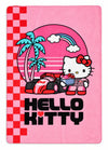 Hello Kitty Kinder-Fleecedecke, Kuscheldecke Rosa, 100 × 140 cm
