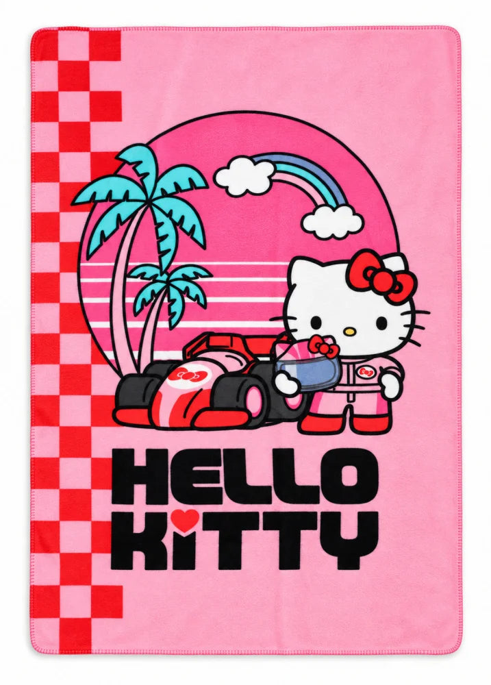 Hello Kitty Kinder-Fleecedecke Kuscheldecke Rosa 100 × 140 cm - WS-Trend.de
