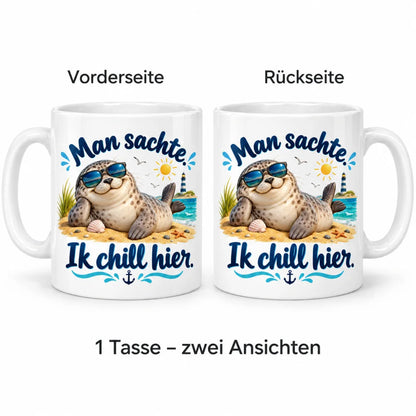 WS-Trend Seehund Tasse mit lustigem Spruch Keramik 330 ml Geschenkidee - WS-Trend.de