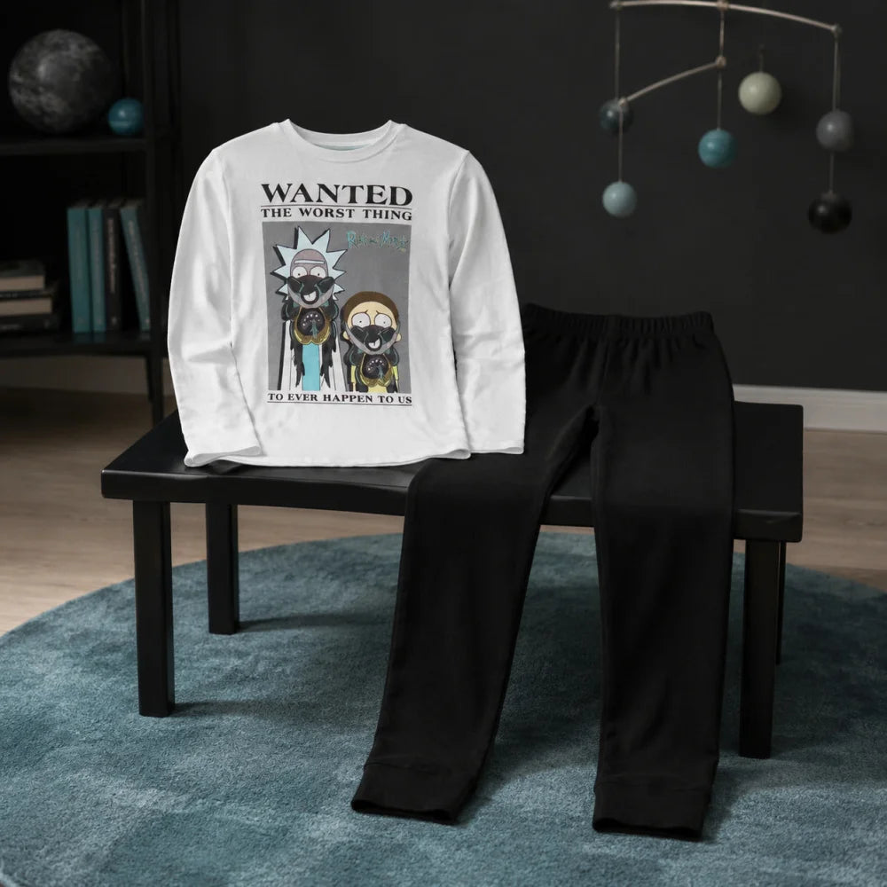 Schlafanzug Rick and Morty Kinder Jugend langarm Pyjama - WS-Trend.de