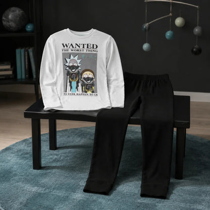Schlafanzug Rick and Morty Kinder Jugend langarm Pyjama - WS-Trend.de