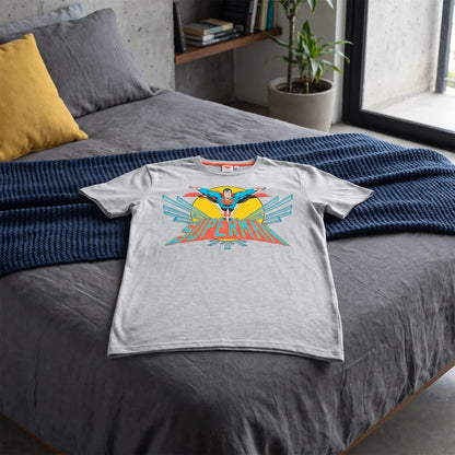 DC Comics Superman Herren kurzarm T-Shirt Shirt Grau S-XXL - WS-Trend.de