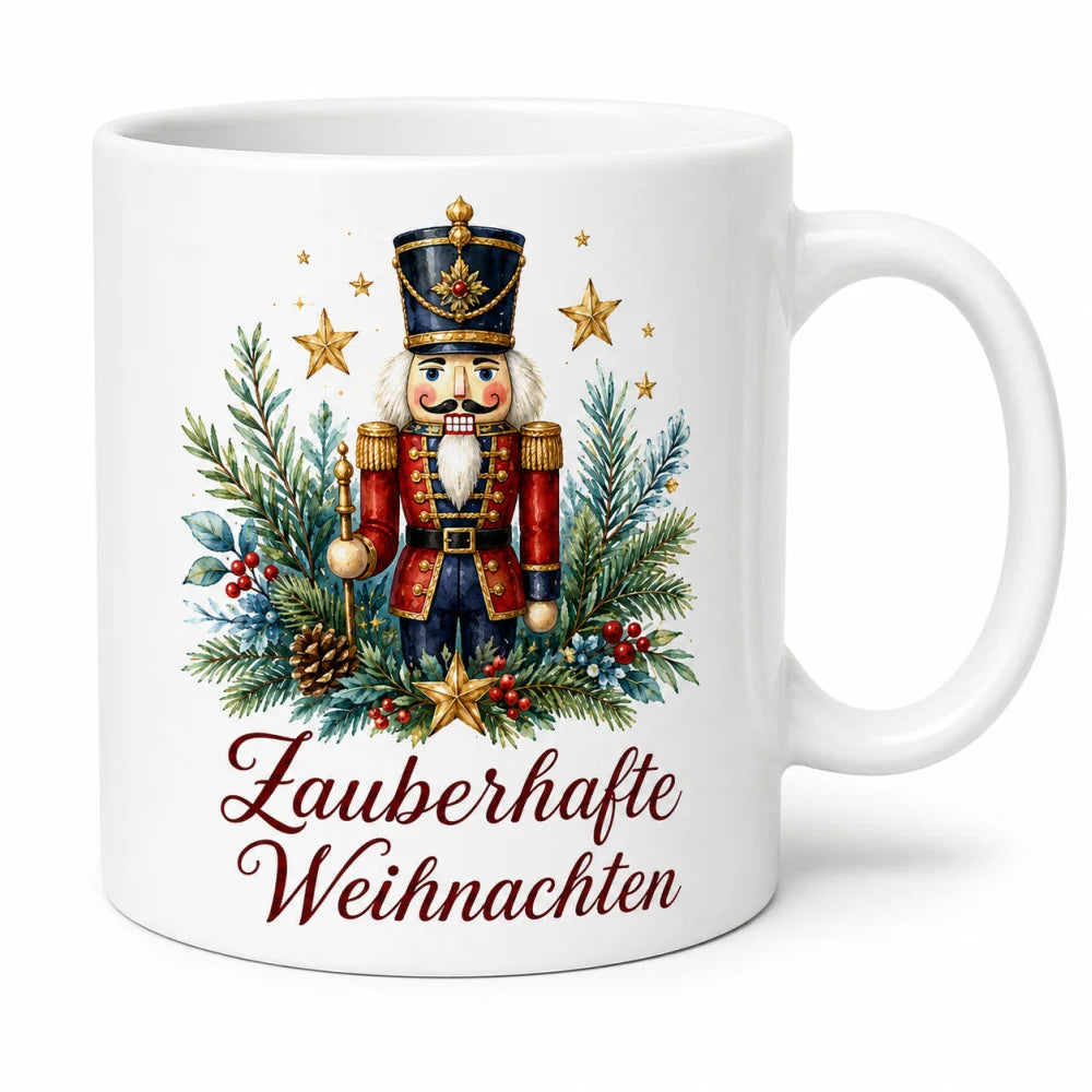 Nussknacker Weihnachtstasse - Geschenk zu Weihnachten - Keramik 330 ml - WS-Trend.de