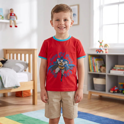 DC Comics Batman Kinder Jungen T-Shirt Kurzarm Shirt 140 - 152 Baumwolle - WS-Trend.de